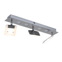 LED DECKENLEUCHTE KAMALA Silber satiniert - Silberfarben, Metall (45/7/15cm)