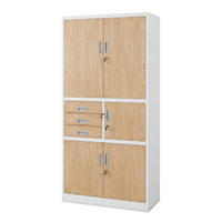 AKTENSCHRANK FILIP II 185x90x40 cm - Weiß/Sonoma Eiche, Metall (90/185/40cm) - Jan Nowak