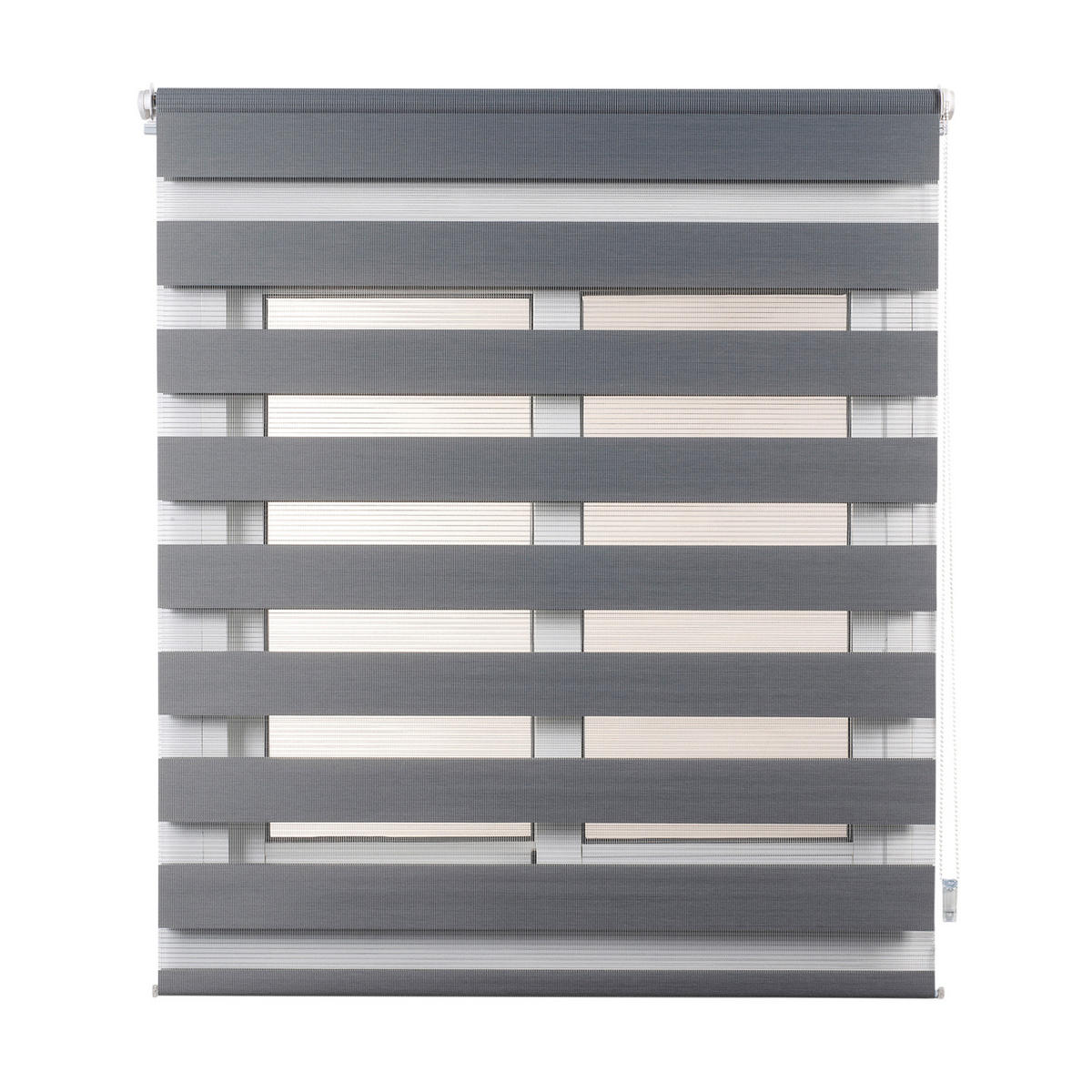 DOPPELROLLO Silber, 90 cm x 180 cm - Silberfarben, Kunststoff (90/180cm) - STORESDECO