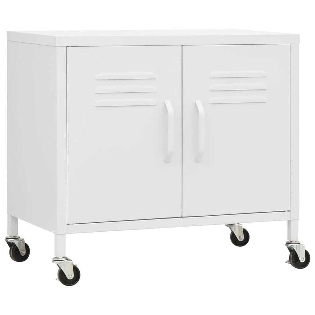 vidaXL Lagerschrank Weiß 35x56x60 cm