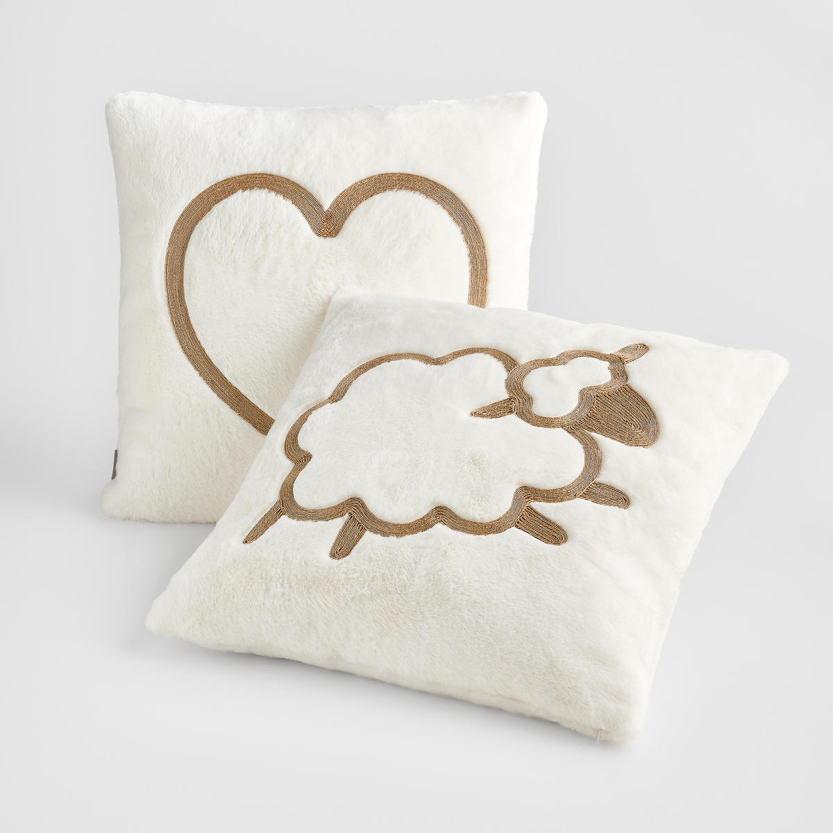 KISSENBEZUG Sheepster - Weiß, Textil (45/45cm) - home&you