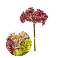 KUNSTBLUME Viridis Gipsputz Wine Rot 30/30/30 cm Kunstoff - Weinrot, Kunststoff (30cm) - Mondex