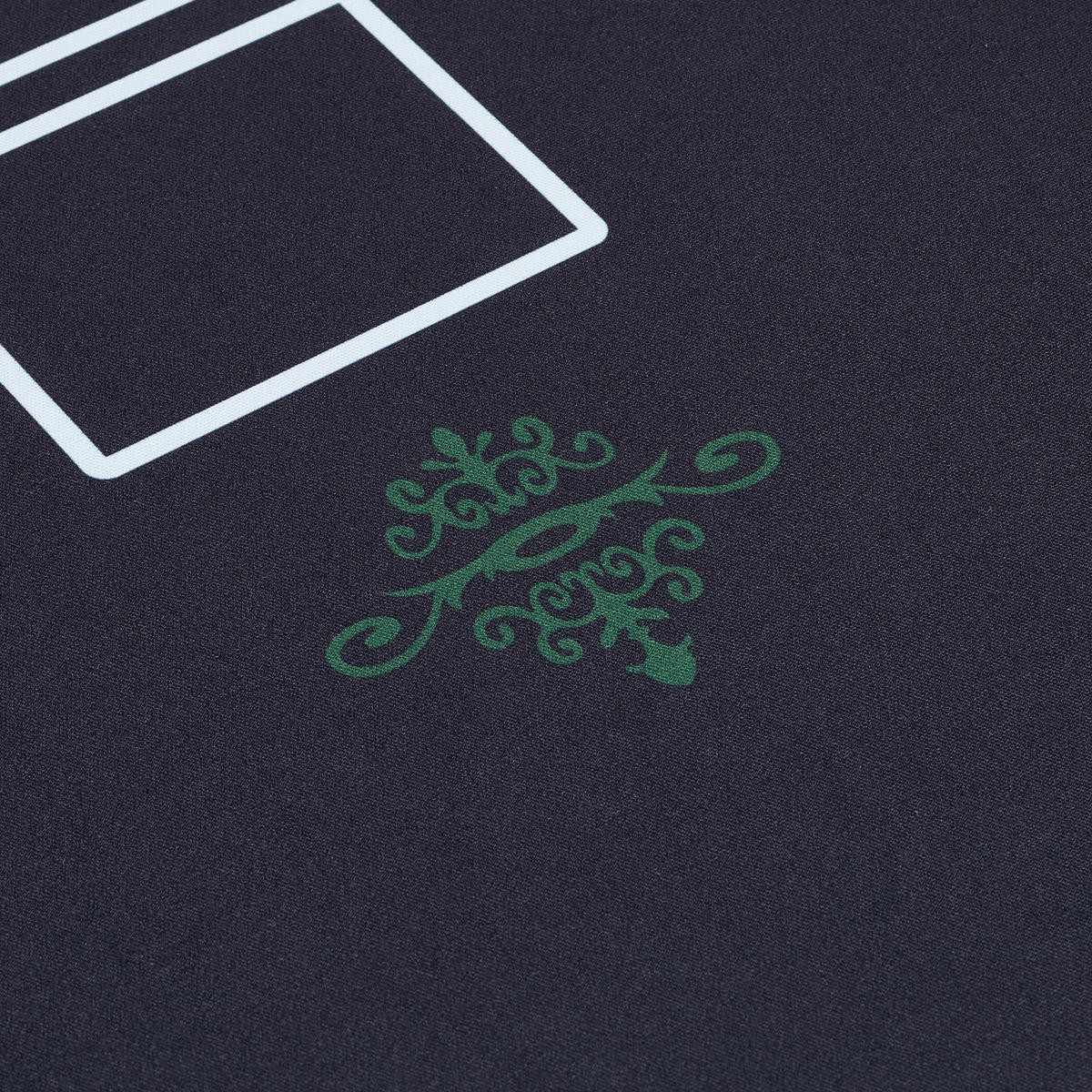 POKERMATTE - Dunkelgrün, Kunststoff/Textil (120/60cm) - Relaxdays