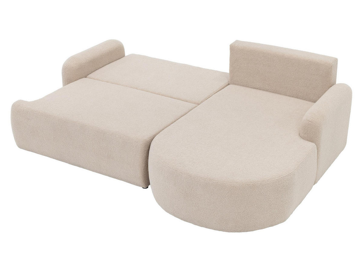 ECKSOFA Loridu Cord, Seite: Links - Schwarz, Holz/Kunststoff (250/174cm) - MIRJAN24