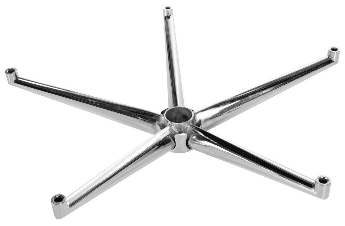 STUHLGESTELL Metall chrom - Chromfarben, Metall (60/12/60cm) - CLP