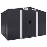 METALL-GARTENHAUS boston Grau - Grau, Metall (237/193/276cm) - Habitat Garten