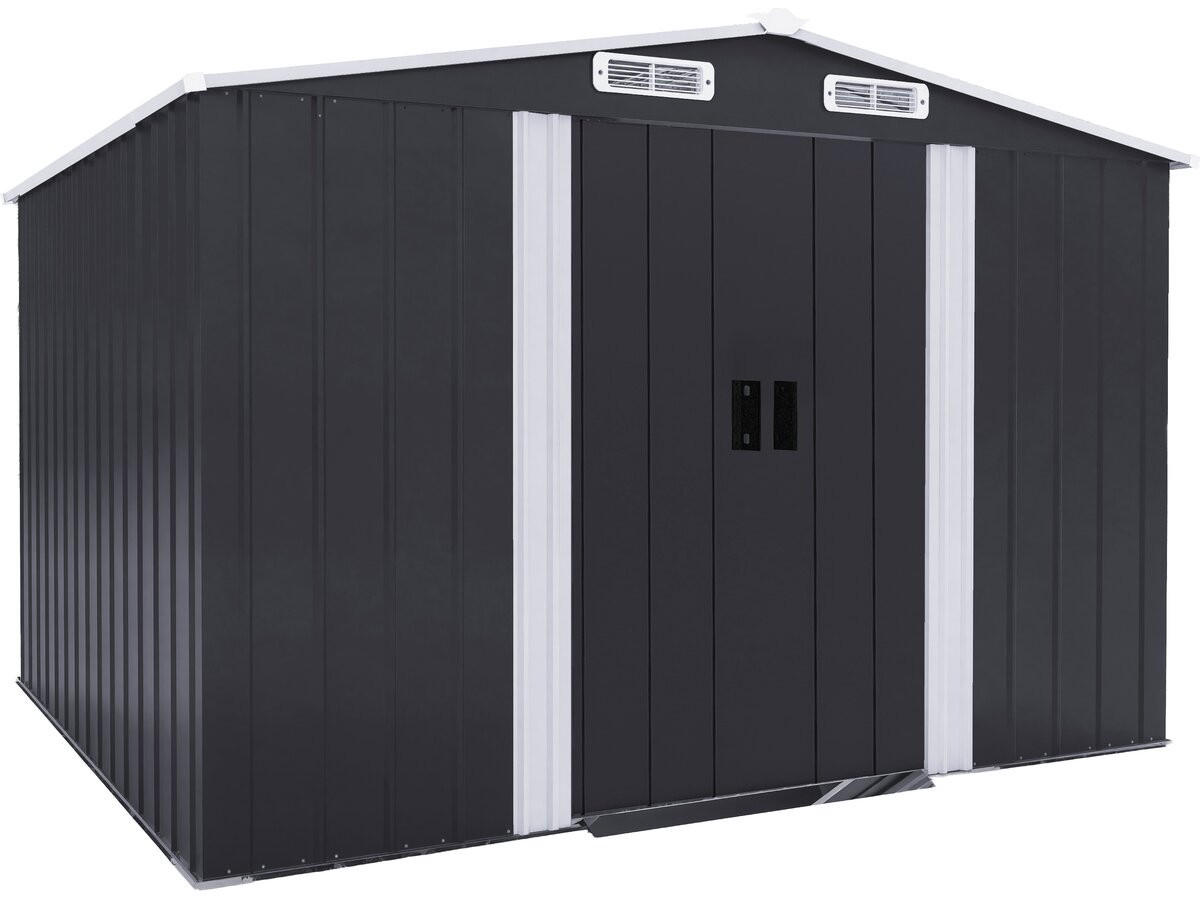 METALL-GARTENHAUS boston Grau - Grau, Metall (237/193/276cm) - Habitat Garten