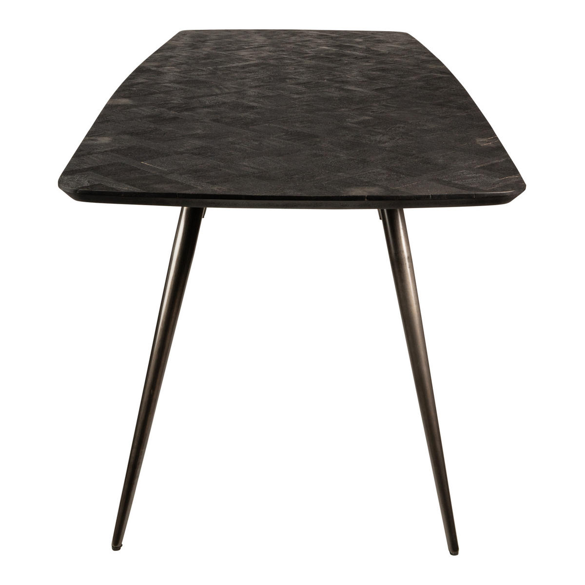 ESSTISCH Fieron Schwarz 240/100/77cm - Schwarz, Holz (240/100/77cm) - PTMD Collection