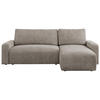 ECKSOFA ARGOS Beige Struktur - Beige/Schwarz, Kunststoff/Textil (245/150cm) - MKS