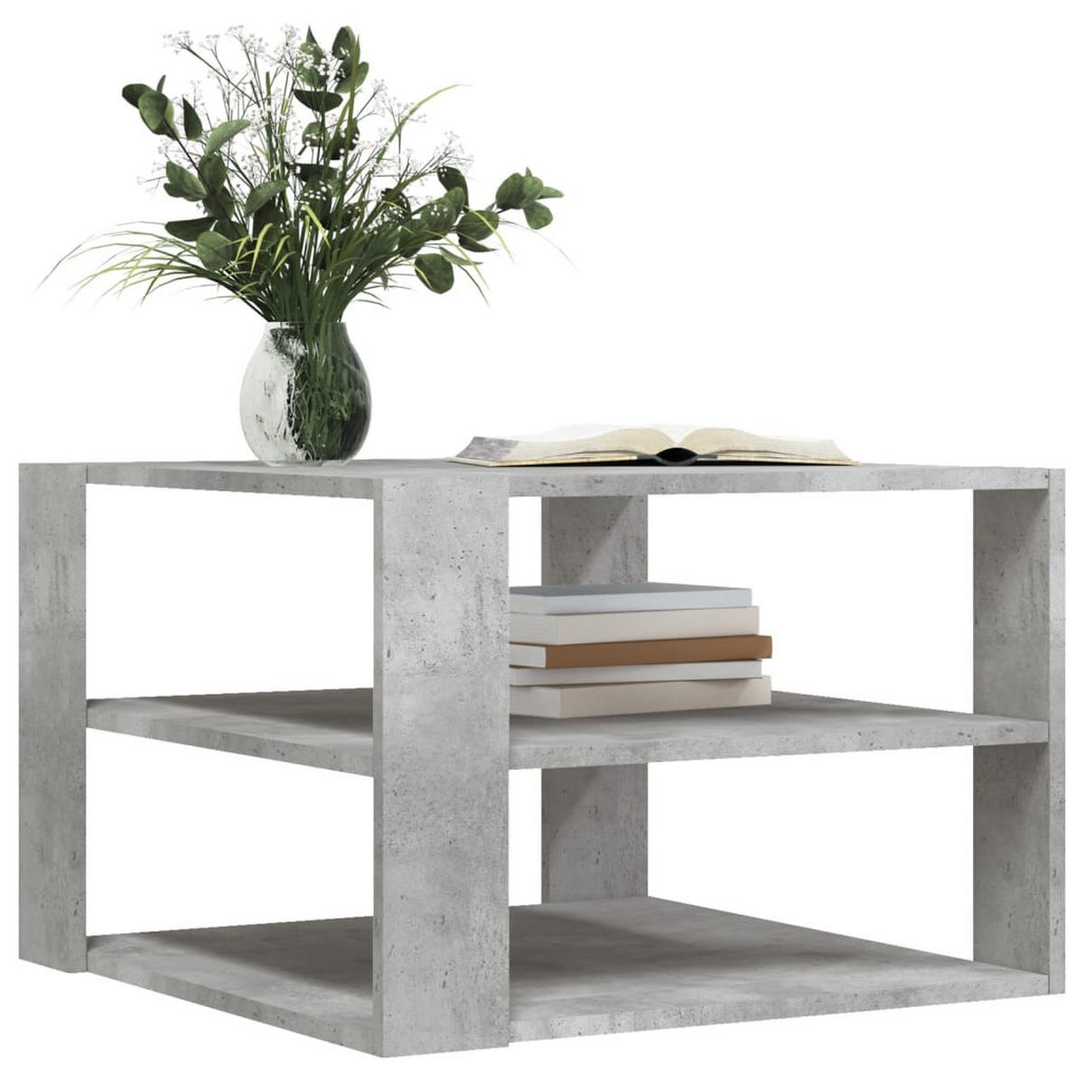 COUCHTISCH Betongrau 59,5x59,5x40 cm Holzwerkstoff - Grau, Holzwerkstoff (59.5/59.5/40cm) - furnicato