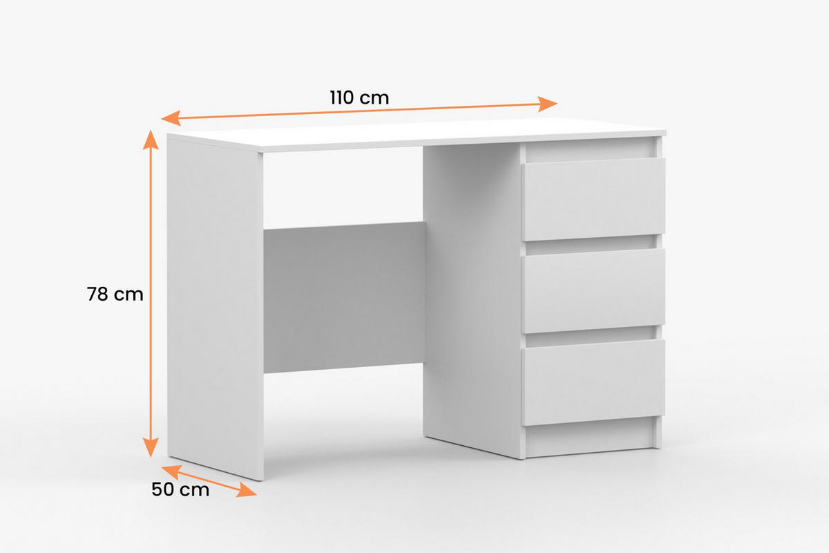 JUGENDZIMMER-SET SIMO A 3-teilig in Weiß - Weiß, Holzwerkstoff (320/180/50cm) - Deine Möbel 24