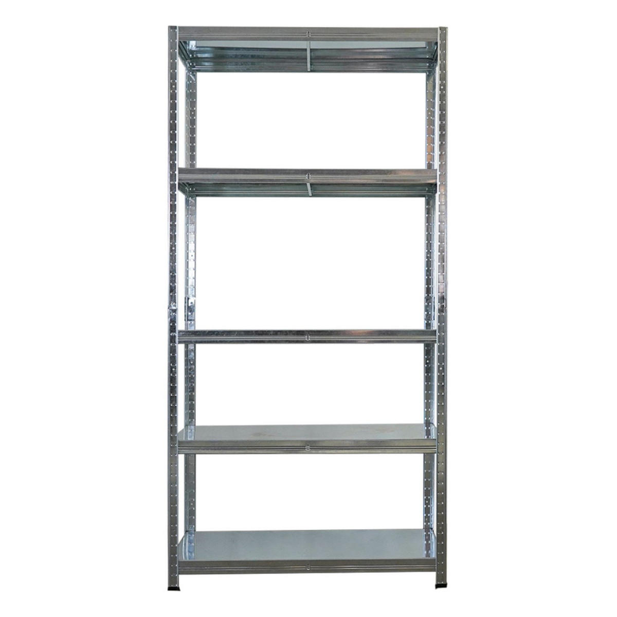 SCHWERLASTREGAL Ragnar für Gesamtlast 625kg 180x90x40 5 Stahlplatten-Ebenen Verzinkt - Schwarz, Metall (90/180/40cm) - PROREGAL