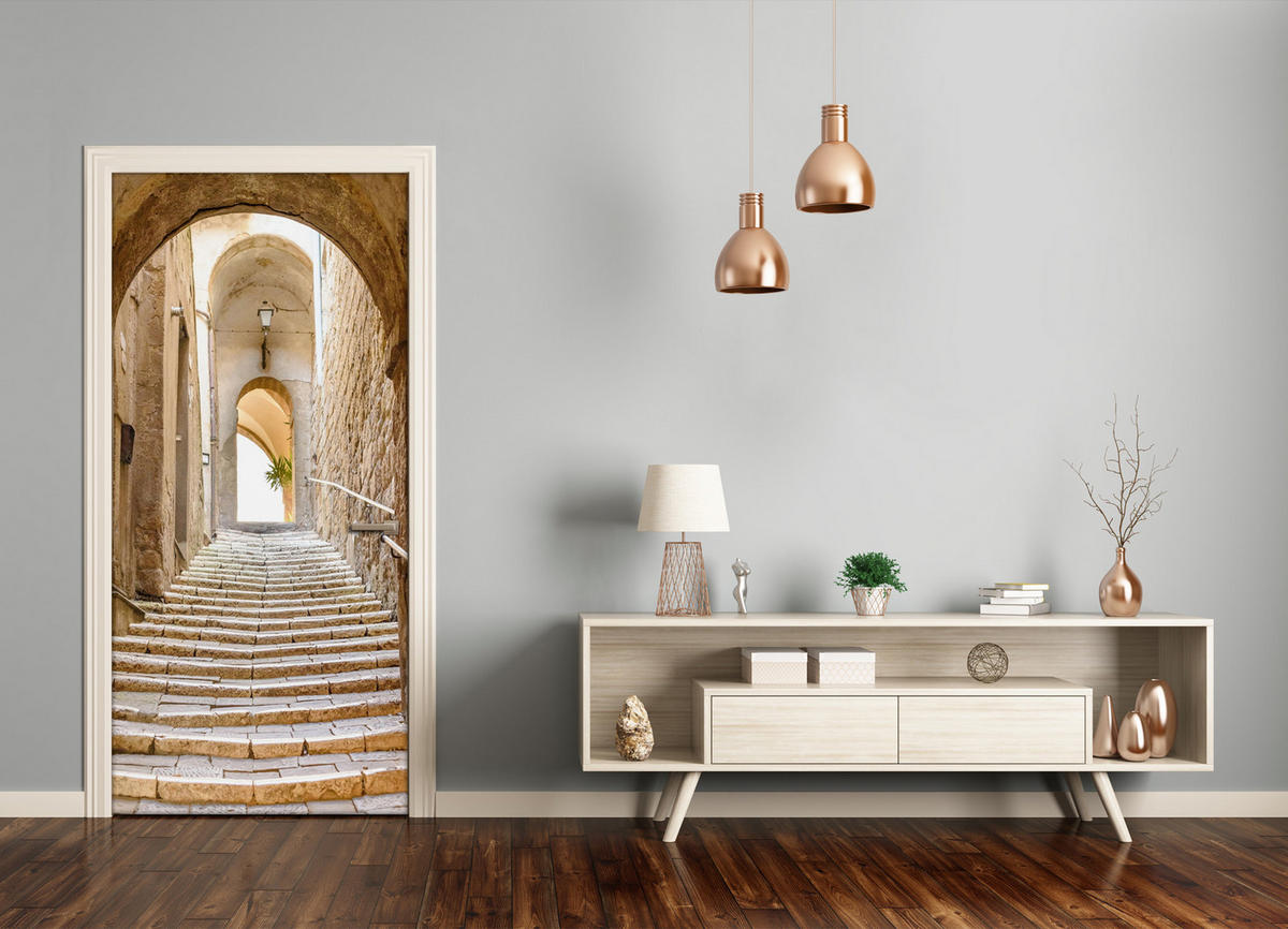 TÜRAUFKLEBER 85x205 cm Dekorativ für Türen - Sandfarben, Kunststoff (85/205/0.01cm) - TULUP