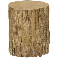 BEISTELLTISCH/NACHTTISCH in Baumstumpf-Optik aus Beton, Ø 37/43 cm, Naturfarben - Naturfarben, Stein (37/43/37cm) - Redom