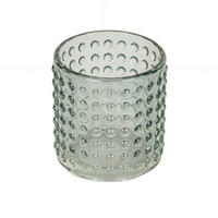 KERZENSTÄNDER Arty 7/7/7,7 cm - Grün, Glas (7/7.7/7cm) - Homea
