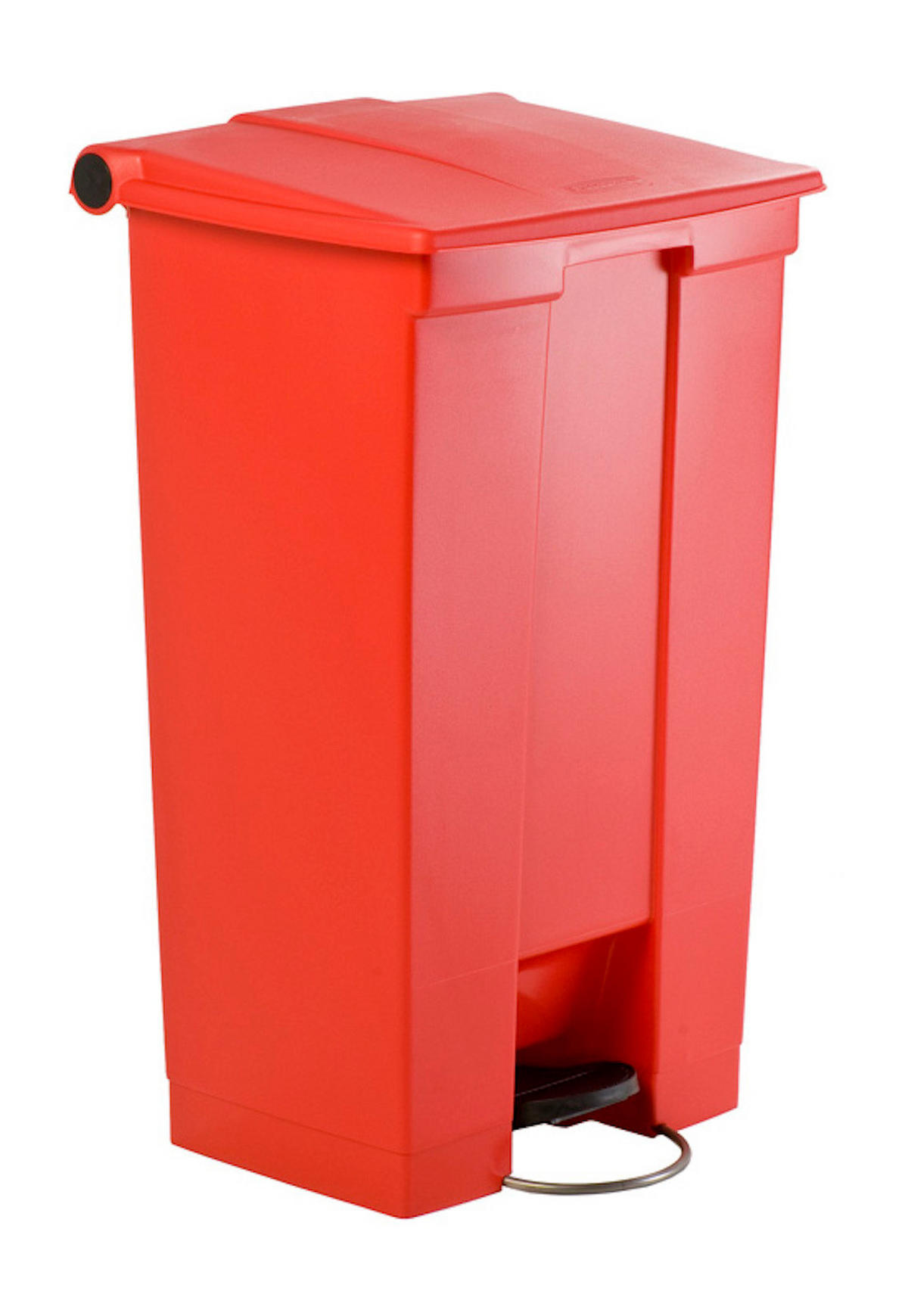 MÜLLEIMER Robuster Pedaleimer 87 Liter 82,6 x 41 x 50,2 cm Aus Konformen Polyethylen Rot - Rot, Metall (41/82.6/50.2cm) - PROREGAL