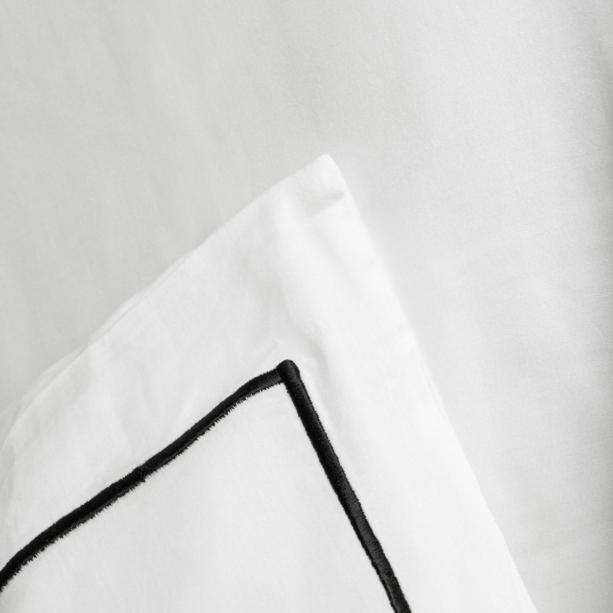 BETTWÄSCHE Esperin weiß 220/200 cm - Schwarz, Textil (220/200cm) - Homla