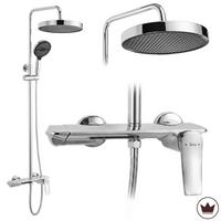 DUSCHGARNITUR Rea Vision Chrome - Chromfarben, Metall (28/114.5/14cm) - REA