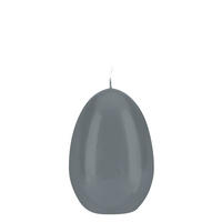 EIKERZEN Klarlack Silbergrau 120 x Ø 80 mm, 6 Stück - Hellgrau, Paraffin (8/12/12cm) - Kopschitz Kerzen