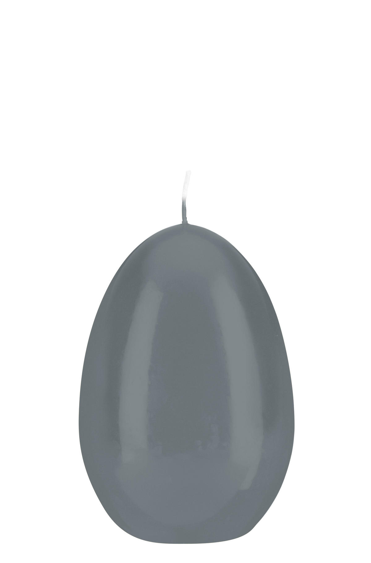 EIKERZEN Klarlack Silbergrau 120 x Ø 80 mm, 6 Stück - Hellgrau, Paraffin (8/12/12cm) - Kopschitz Kerzen