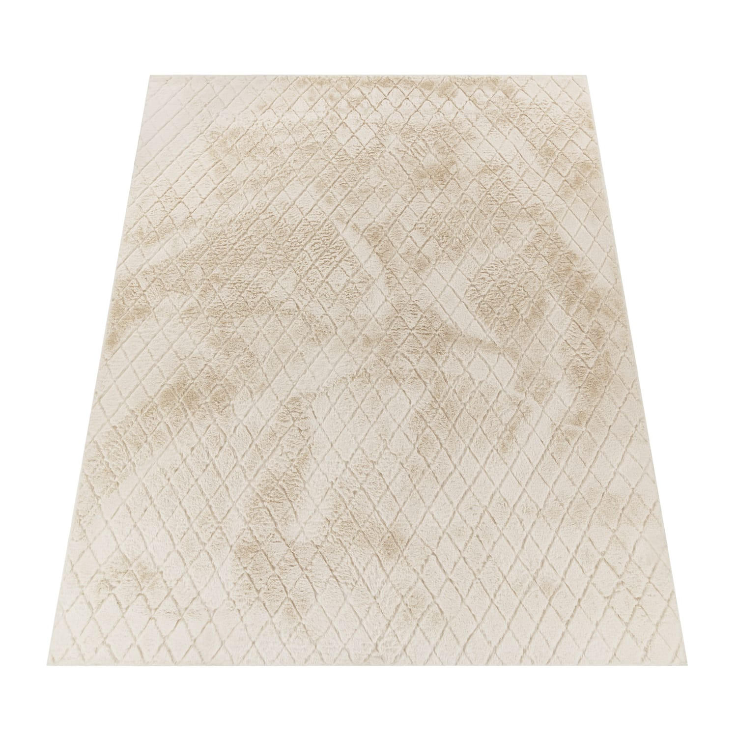 HOCHFLORTEPPICH, mit Struktur, Florhöhe 22 mm, Creme, 80 x 150 cm - Beige, Textil (80/150cm) - KADIMA DESIGN