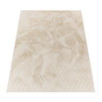 HOCHFLORTEPPICH, mit Struktur, Florhöhe 22 mm, Creme, 80 x 150 cm - Beige, Textil (80/150cm) - KADIMA DESIGN