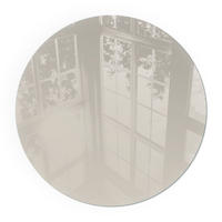 GLASPLATTE für Kamin Ø 60 cm - Creme, Glas (60/60/0.4cm) - TULUP