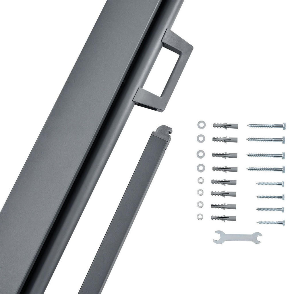 Thumbnail - Juskys Seitenmarkise, Beige, Kunststoff, 300x160x300 cm, Sonnen- & Sichtschutz, Sichtschutz Garten, Markisen