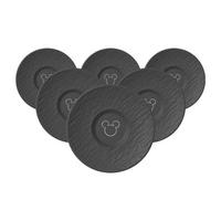 KAFFEE-UNTERTASSEN Manufacture Rock - Mickey Mouse schwarz ø 15,4 cm 6er Set - Schwarz, Keramik (15.4cm) - Villeroy & Boch