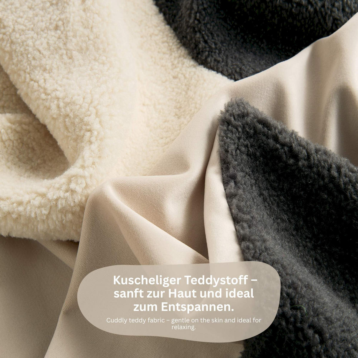 WOHNDECKE TEDDY - Grau, Textil (130/170cm) - Tom Tailor