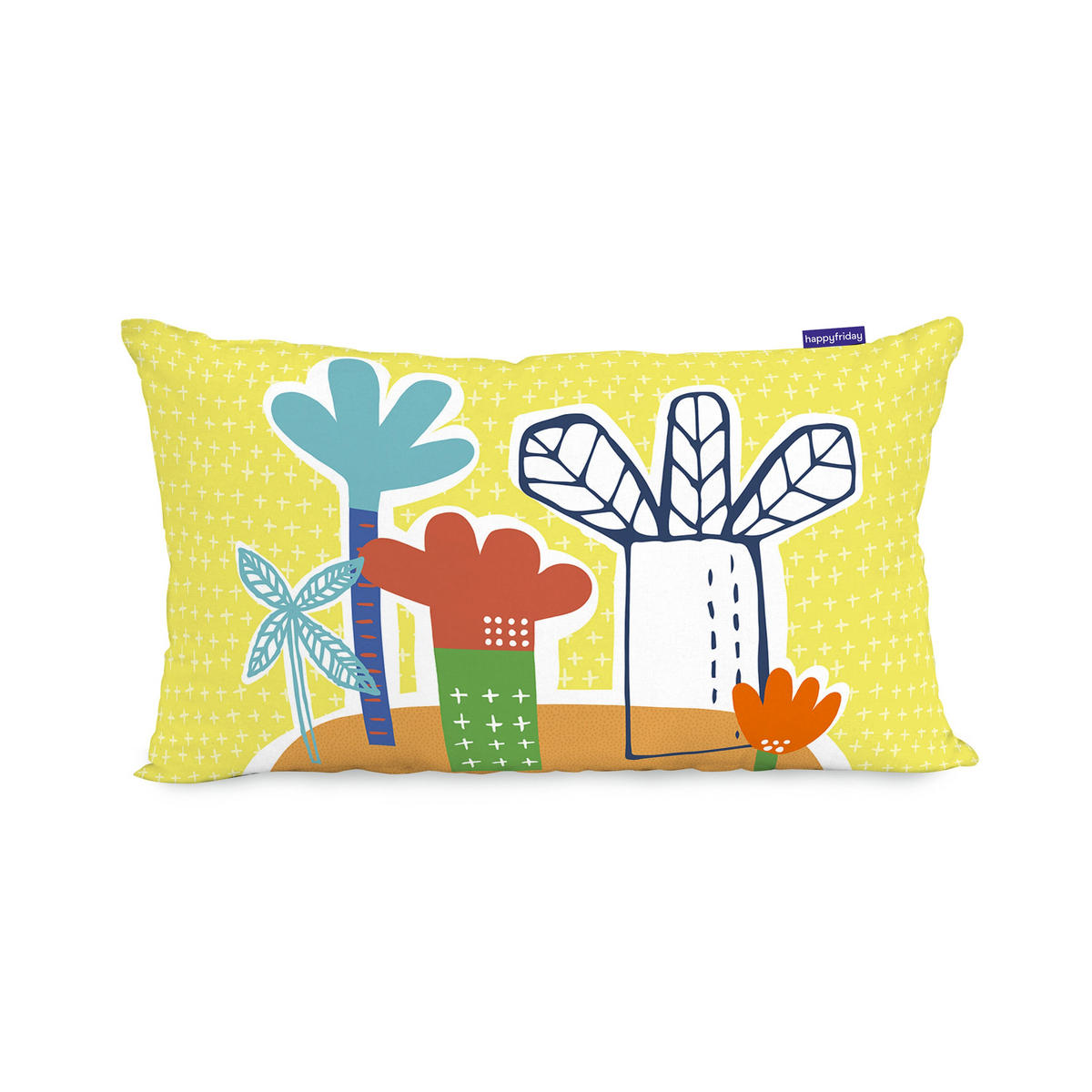 KISSENBEZUG funnysaurus 50x30 cm mehrfarbig - Multicolor, Textil (50/30cm) - Happy Friday
