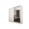 SCHWEBETÜRENSCHRANK PATRIZIA 200/216/61 cm 2-türig mit Spiegel Weiß - Weiß, Holzwerkstoff (200/216/61cm) - MASSENO