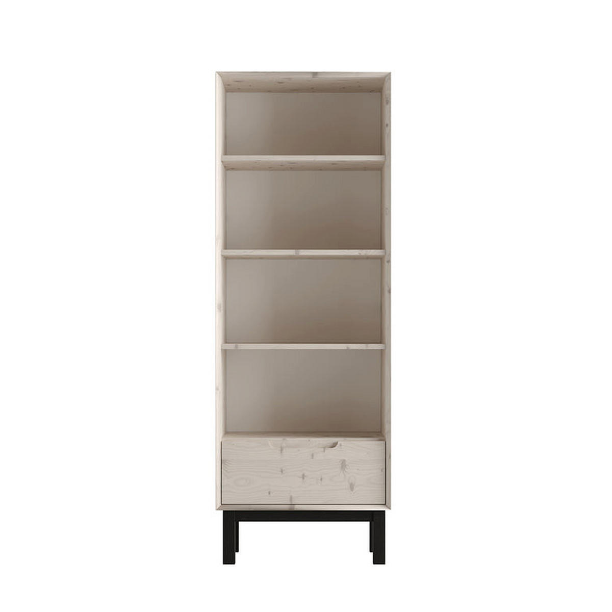 REGÁL NA KNIHY Country Bielené drevo - biela, drevo (64/180/40cm) - Petits-meubles