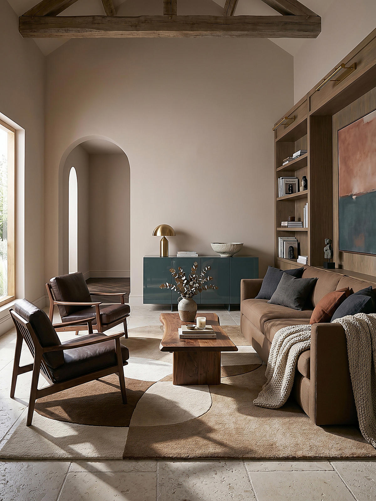 TEPPICH aus Wolle AIRE in Natur, abstrakt, 200 x 290 cm - Beige, Textil (200/290cm) - KADIMA DESIGN