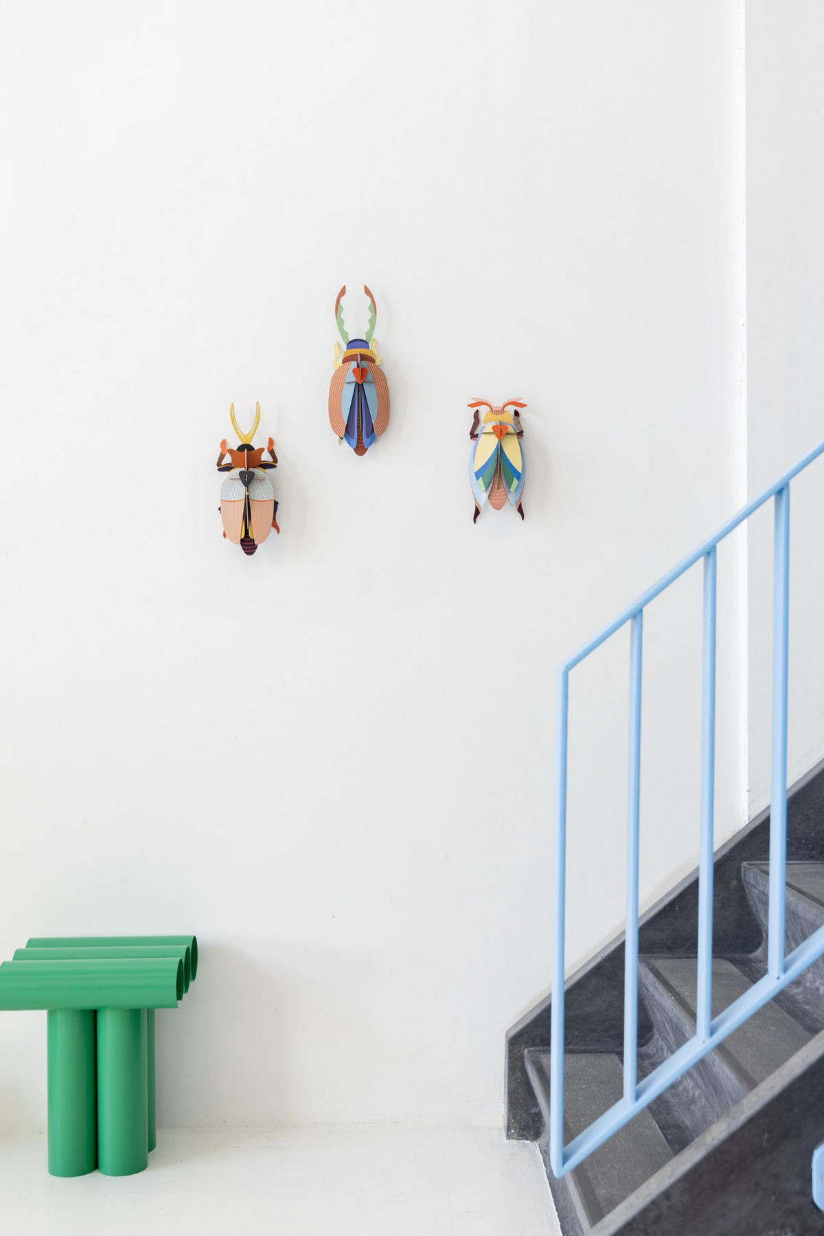 WANDDEKO Geweihkäfer mit Kamm 7.5/38 cm - Multicolor, Wellpappe (7.5/38/13cm) - KUNSTLOFT