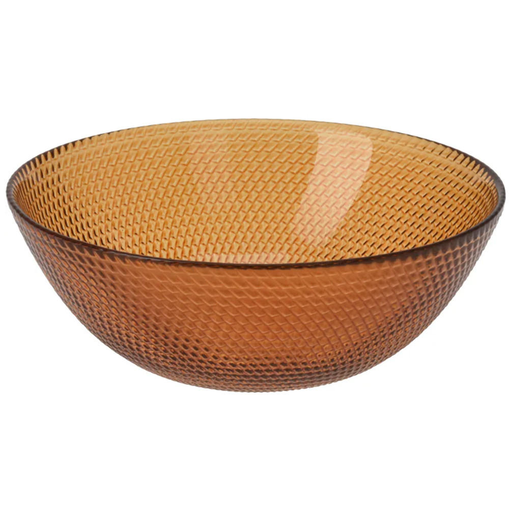 SCHALE Amber Amber 15.8/15.8/5.3 cm Glas - Bernsteinfarben, Glas (15.8cm) - Mondex