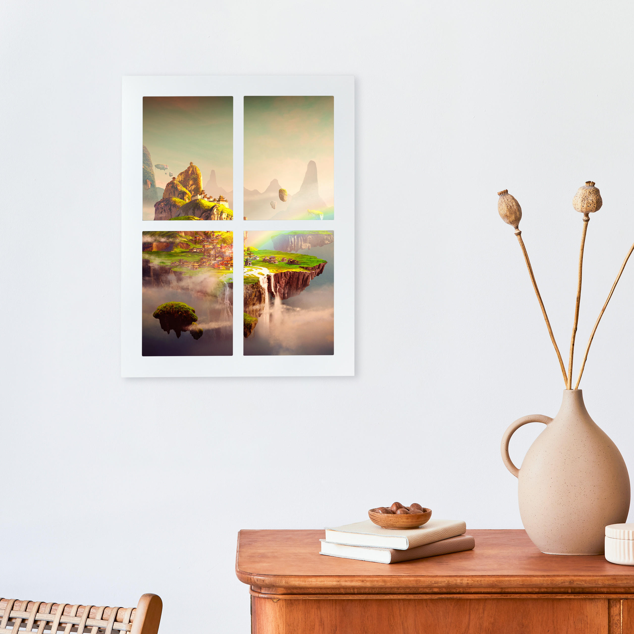 BILDERRAHMEN - Multicolor, Wellpappe/Kunststoff (33.5/44/3cm) - Relaxdays