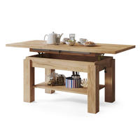 COUCHTISCH rechteckig Eiche Gold ausziehbar höhenverstellbar - Eichefarben, Holzwerkstoff (68/110/59cm) - designimpex