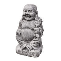 STEINFIGUR Buddha stehend XL - Grau, Stein (20/50/26cm) - stoneandstyle