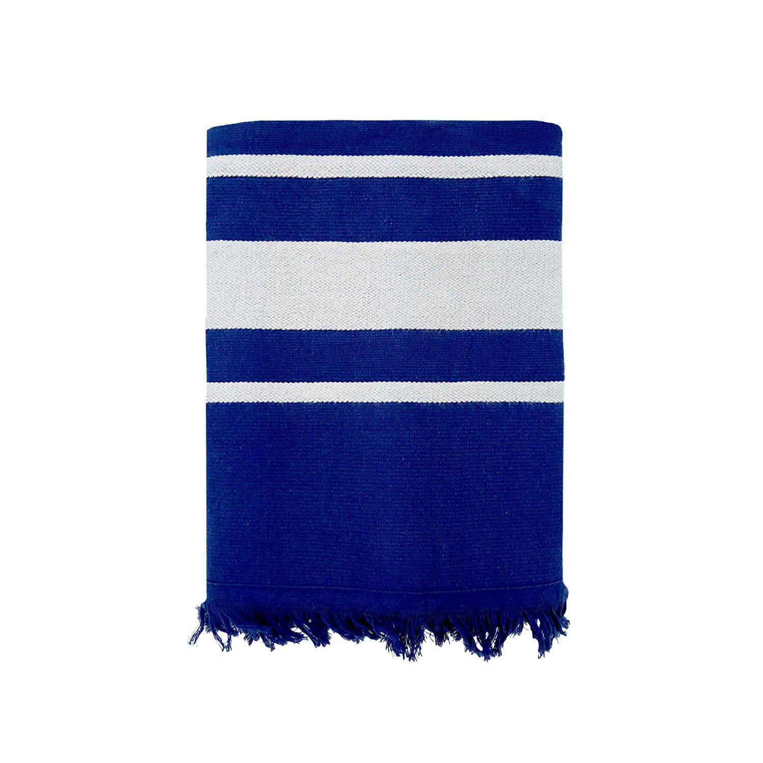 HAMAMTUCH mit Frottee gefüttert Blau 90x170 340g/m² - Karibik Marine - Blau, Textil (170/90cm) - LE COMPTOIR DE LA PLAGE