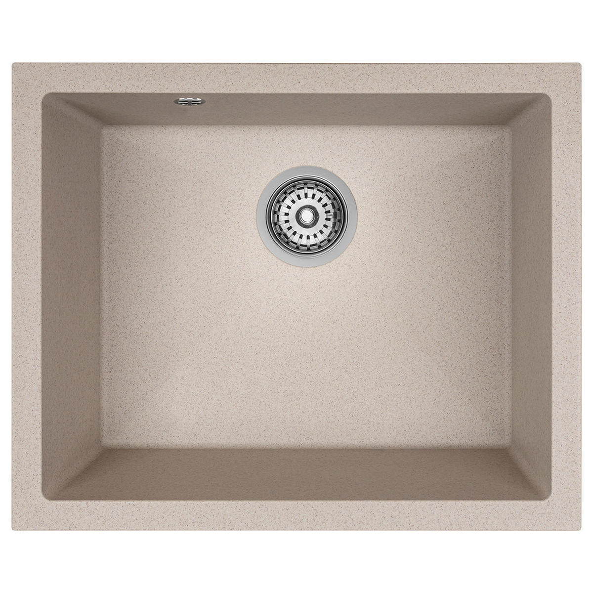 EINBAUSPÜLE Ibiza Beige, Einzelbecken, 56/46/22 cm - Beige, Stein (56/22/46cm) - bad land