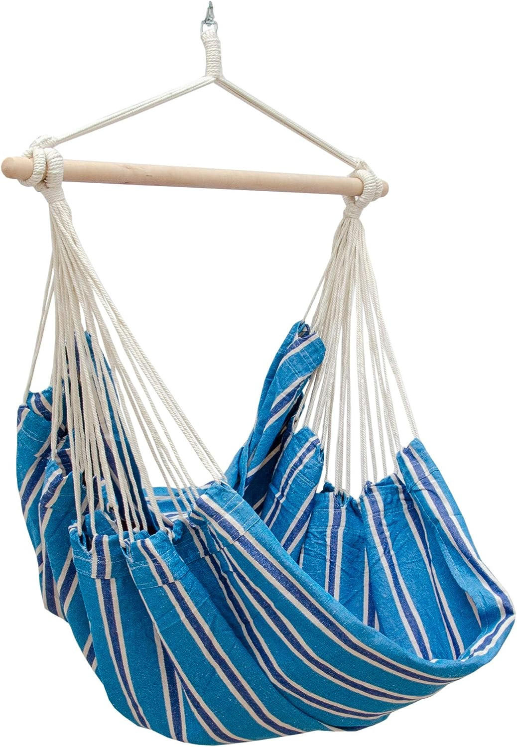 XXL-HÄNGESESSEL bis 150kg, 185/130 cm Multicolor - Blau, Textil (130/155/185cm) - Amanka