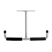 DECKENHAKEN 2 Stück T-förmige in Silbergrau Vielseitig einsetzbar Belastbarkeit 43,5 x 29 cm - Weiß, Metall (29/1/43.5cm) - Livingandhome
