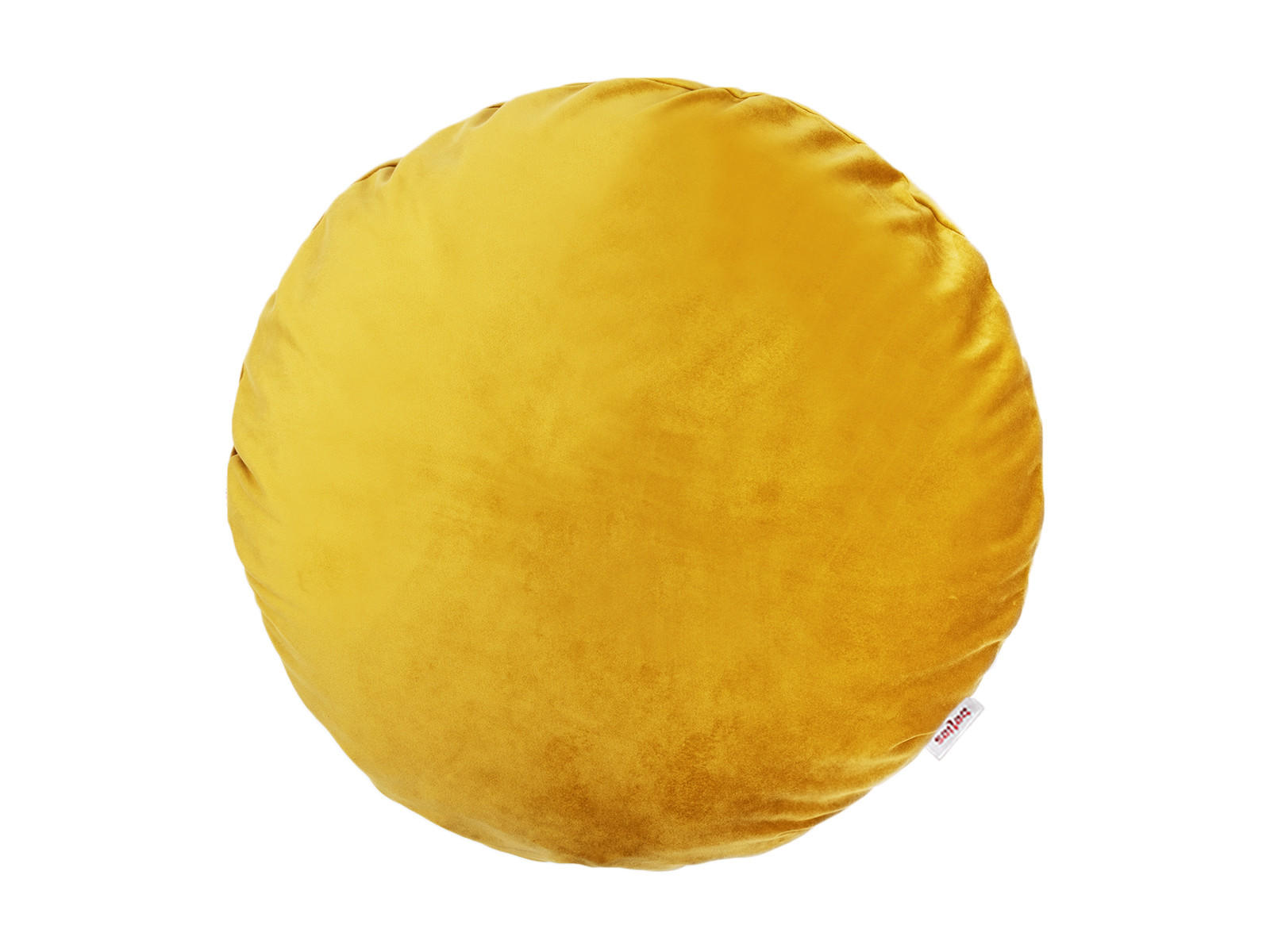 KISSENHÜLLE Rund Samt&Sonders curry-senf 40 cm Ø - Currygelb, Textil (40/40cm) - beties Heimtextil