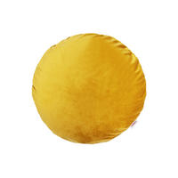 KISSENHÜLLE Rund Samt&Sonders curry-senf 40 cm Ø - Currygelb, Textil (40/40cm) - beties Heimtextil