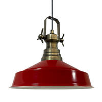 HÄNGELAMPE Industrial Asletl 41/35 cm - Rot, Metall (41/35cm) - Bamyum