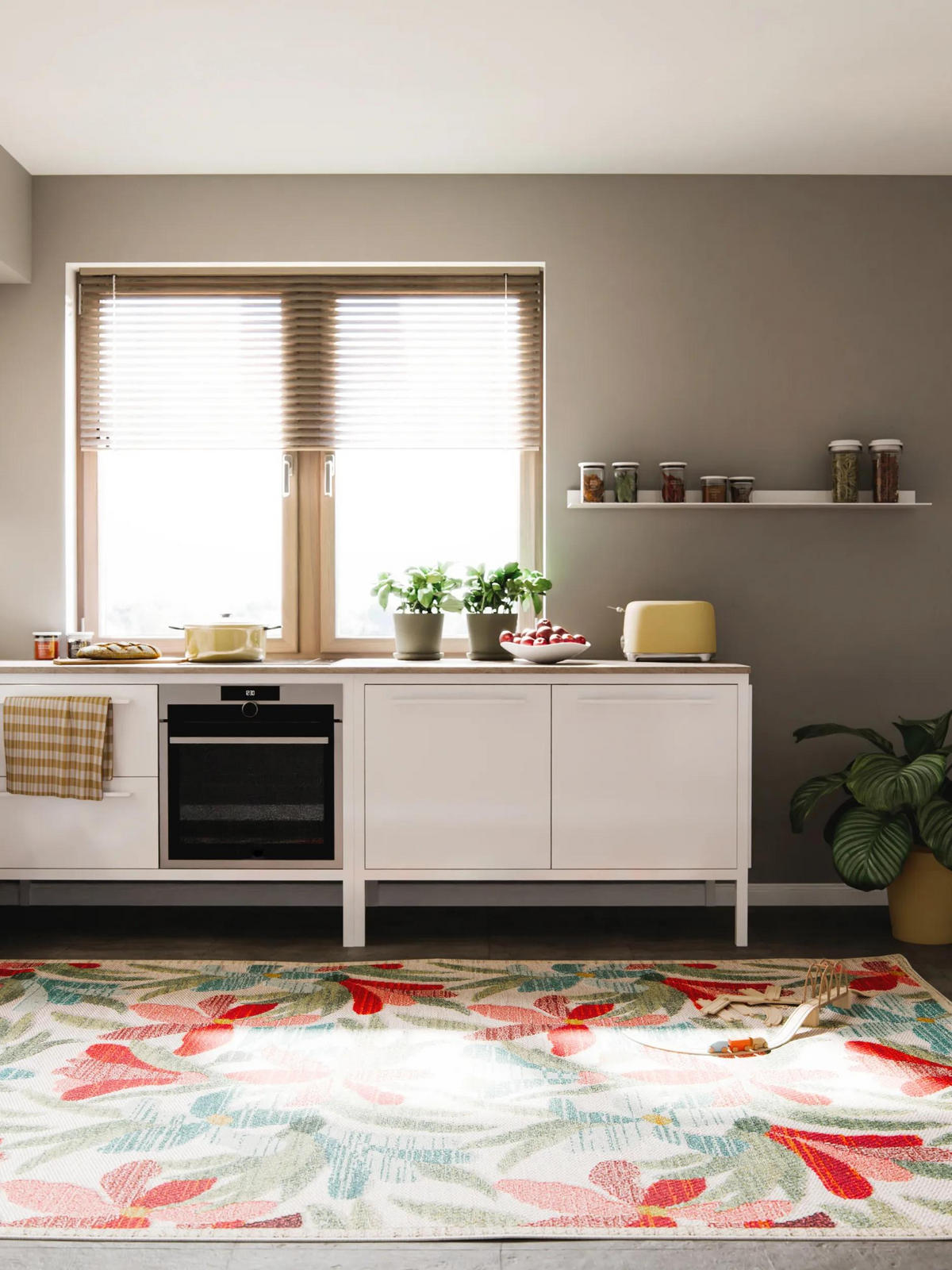 OUTDOOR-TEPPICH Noelia 200/290 cm - Multicolor, Kunststoff (200/290cm) - benuta Nest
