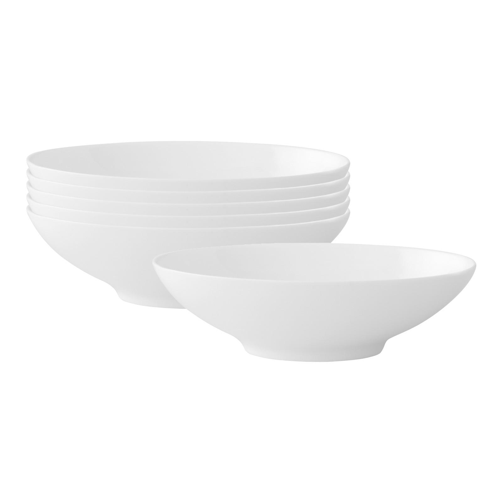 BEILAGEN-/DESSERTSCHALEN Modern Grace weiß 19 x 12 cm 6er Set - Weiß, Keramik (1cm) - Villeroy & Boch