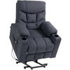 SESSEL Stoff dunkelgrau - Dunkelgrau/Schwarz, Textil/Metall (84/104/95cm) - CLP