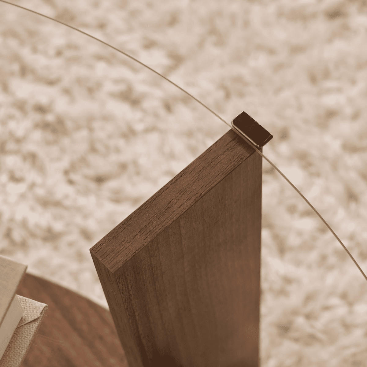 COUCHTISCH mit 2 Platten, davon eine aus gehärtetem Glas 75/75/40 cm - Naturfarben, Holzwerkstoff (75/75/40cm) - Calicosy